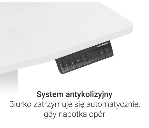 Silver Monkey Biurko elektryczne ED-120 white - 1162802 - zdjęcie 5